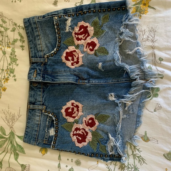 Free people jean skirt - Picture 1 of 3